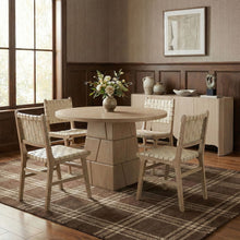 Load image into Gallery viewer, Entwine - Vegan Leather Upholstered Dining Chair - Painted Natural
