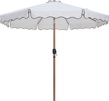 Load image into Gallery viewer, Amalfi - Aluminum Patio Umbrella - Black Base / Light Brown Pole
