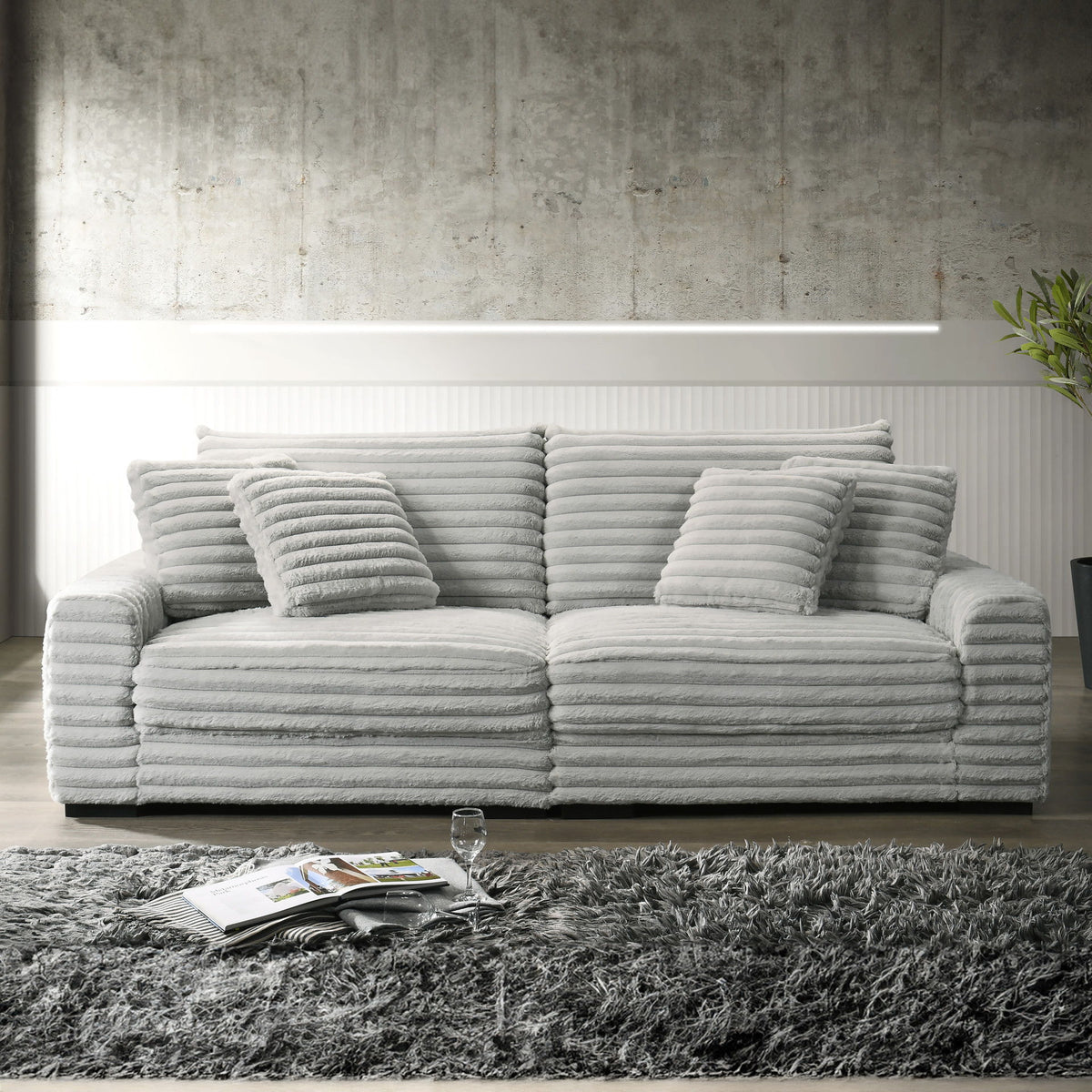 Embrace - Left Arm Facing Chair - Gray