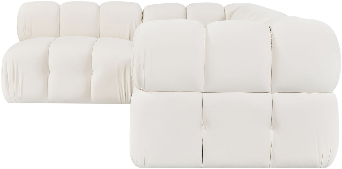 Orin - Fabric Velvet 4 Piece Modular Sectional
