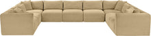 Load image into Gallery viewer, Shaggy - Fabric 9 Piece Modular U-Shaped Sectional
