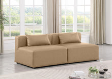 Load image into Gallery viewer, Cube - Modular 2 Piece Armless Sofa - Tan
