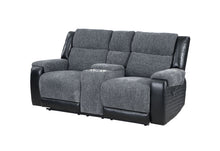 Load image into Gallery viewer, U5914 - Console Reclining Loveseat - Gray / Black
