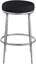 Load image into Gallery viewer, Ferro - Performance Fabric Upholstered Backless Bar Stool - Antique Silver
