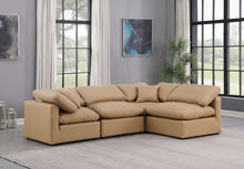 Load image into Gallery viewer, Indulge - Faux Leather 4 Piece Modular Sectional - Tan
