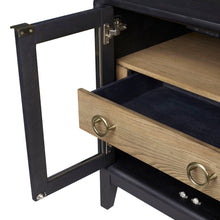 Load image into Gallery viewer, Elure - Glass Door Nightstand - Peppercorn
