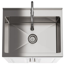 Load image into Gallery viewer, Darwin - Deluxe Laundry Cabinet With Pull-Out Faucet And Stainless Steel Sink
