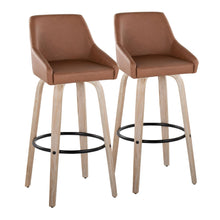 Load image into Gallery viewer, Hannah - Transitional Fixed Height Barstool With Swivel With Round Footrest (Set of 2)
