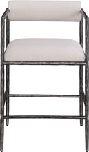Load image into Gallery viewer, Axis - Linen Textured Beige Fabric Upholstered Counter Stool (Set of 2)

