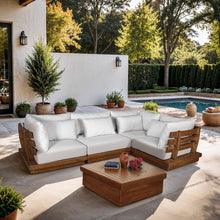 Load image into Gallery viewer, Mirella - 4 Piece Water Resistant Fabric Outdoor Patio Modular Sectional

