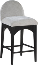 Load image into Gallery viewer, Waldorf - Chenille Stool With Black Legs
