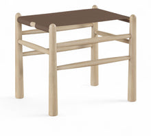 Load image into Gallery viewer, Santos - Faux Leather Upholstered Bench - Natural Frame
