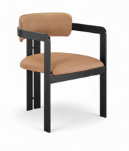 Load image into Gallery viewer, Aurum - Vegan Leather Upholstered Dining Chair With Graphite Black Base (Set of 2)
