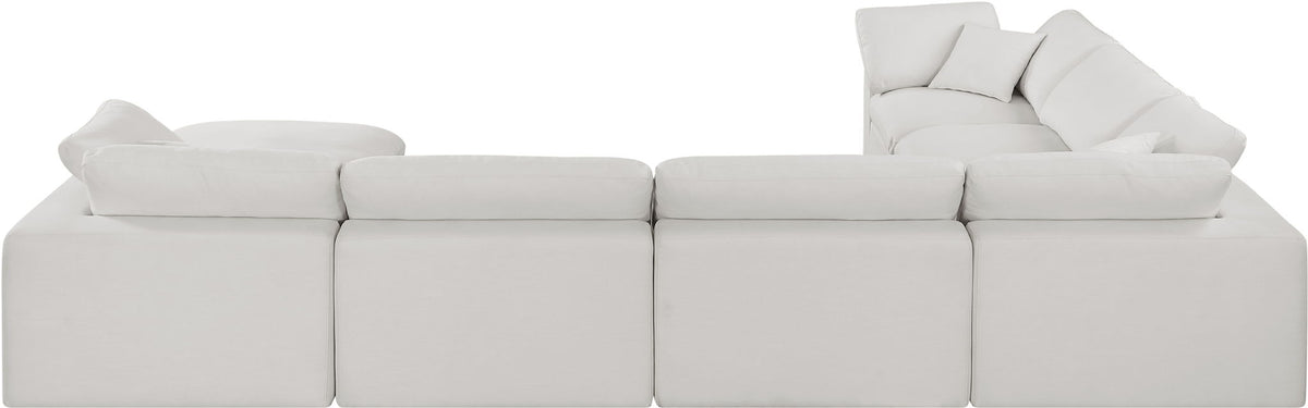 Comfy - 7 Piece Linen Modular Sectional With Chaise