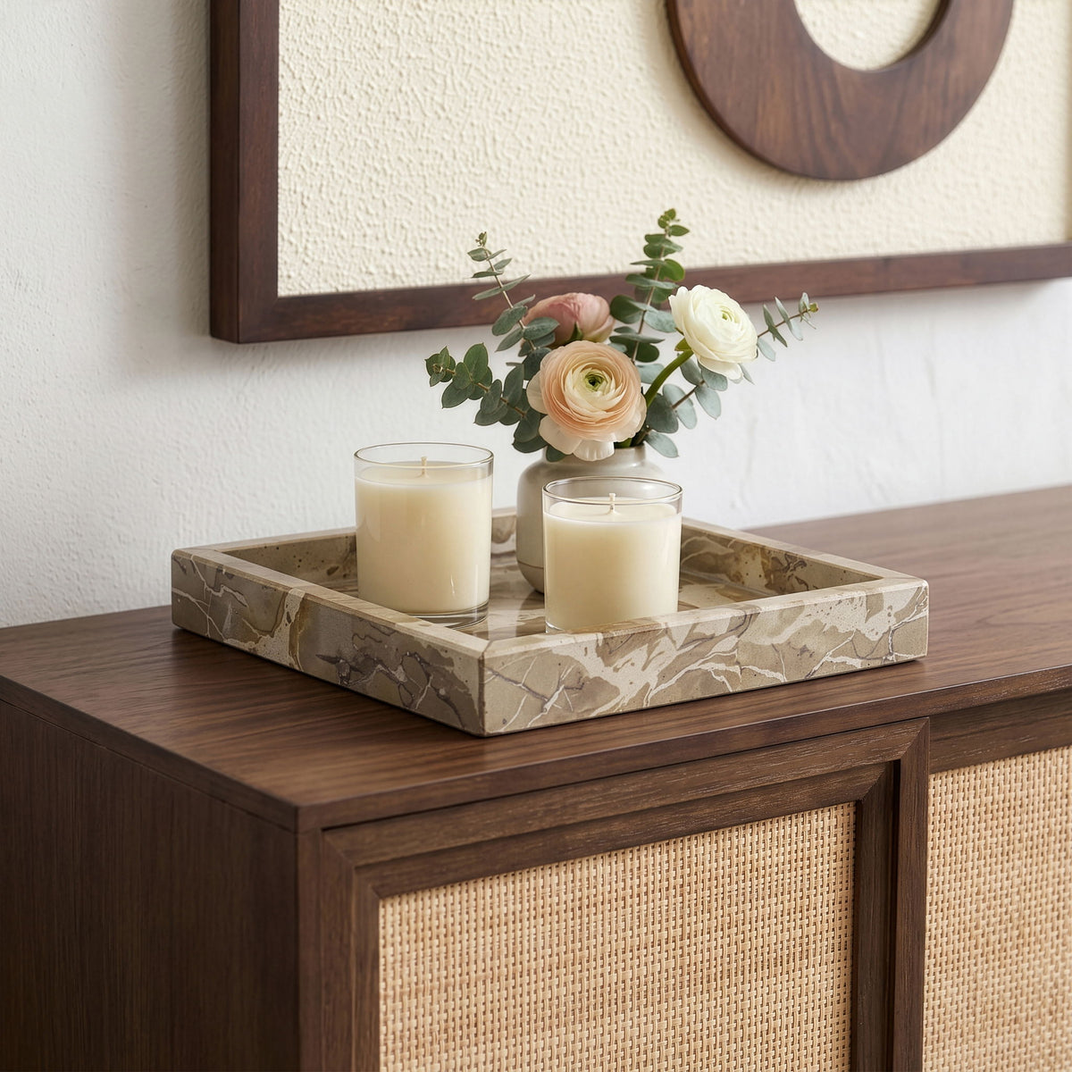 Michael - Genuine Marble Tray