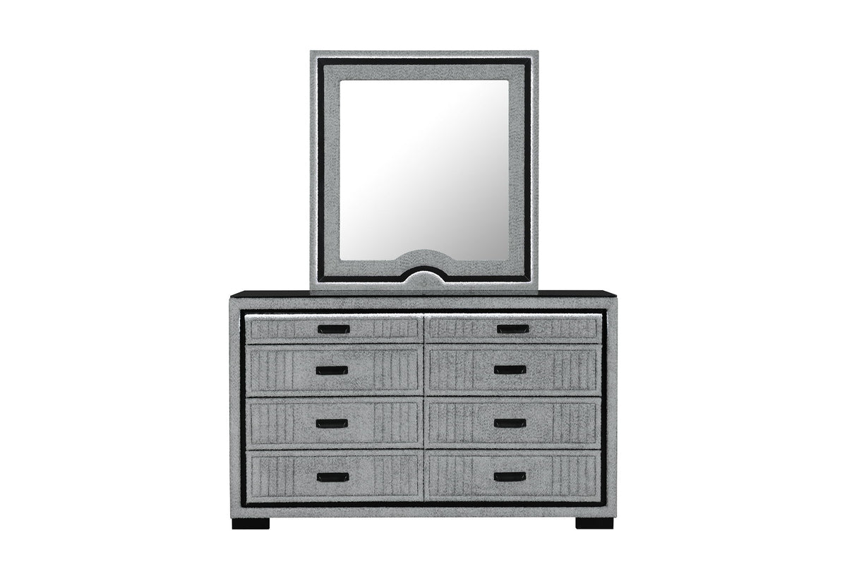 Isabella - Dresser With LED - Gray