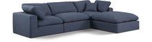 Load image into Gallery viewer, Comfy - 4 Piece Linen Fabric Modular Sectional With Chaise

