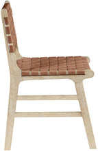 Load image into Gallery viewer, Entwine - Vegan Leather Upholstered Dining Chair - Painted Natural
