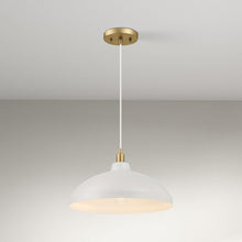 Load image into Gallery viewer, Astral - Single Light Pendant Lamp For Entrance Kitchen Island - Gold / White
