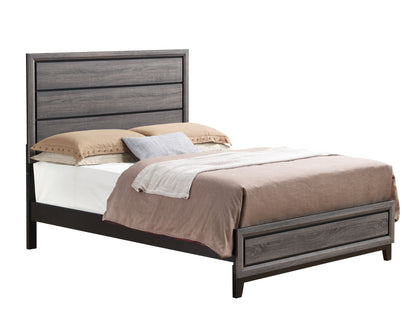 Kate - King Bed Headboard & Footboard - Foil Gray