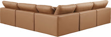Load image into Gallery viewer, Comfy - 5 Piece Faux Leather Modular Corner Armless Sectional

