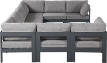 Load image into Gallery viewer, Nizuc - Outdoor Patio 9 Piece Modular Sectional With Gray Frame

