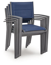 Load image into Gallery viewer, Rocky Creek - Sling Arm Chair (Set of 4) - Blue / Gray
