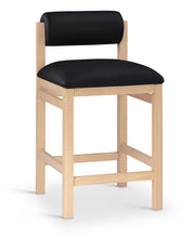 Load image into Gallery viewer, Roundhill - Faux Leather Counter Stool - Natural Frame
