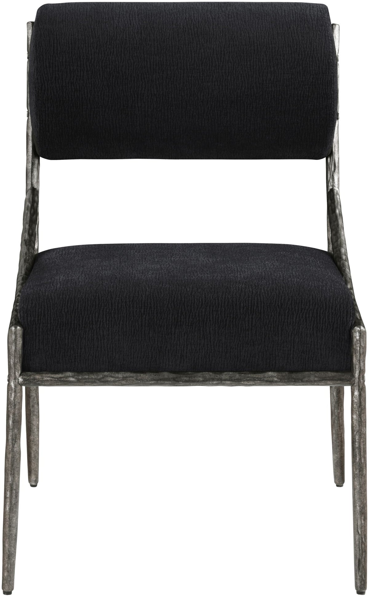 Bastille - Upholstered Dining Side Chair (Set of 2) - Silver Frame