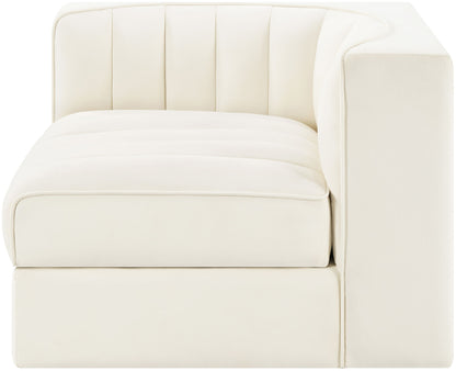 Rummi - Velvet Performance Fabric Upholstered Modular Corner Chair
