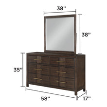 Load image into Gallery viewer, Kenzo - 6 Drawer Dresser - Walnut
