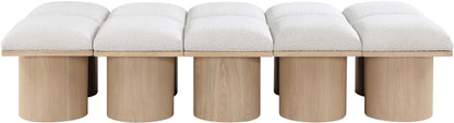 Pavilion - 10 Piece Modular Bench With Natural Base
