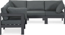 Load image into Gallery viewer, Nizuc - Outdoor Patio 5 Piece Modular Sectional With Gray Frame
