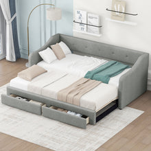 Load image into Gallery viewer, Upholstered Daybed With 2 Drawers
