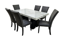 Load image into Gallery viewer, D02 - 9 Piece Dining Room Set (Dining Table And 8 Dinning Chairs) - Black
