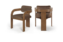 Load image into Gallery viewer, Cedra - Velvet Performance Fabric Upholstered Dining Chair (Set of 2) - Brown Frame
