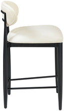 Load image into Gallery viewer, Riccio - Faux Leather Stool - Black Frame

