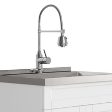 Load image into Gallery viewer, Hennessy - Deluxe Laundry Cabinet With Faucet And Stainless Steel Sink
