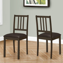 Load image into Gallery viewer, Dining Chair, Side, Upholstered For Dining Room, Transitional (Set of 2) - Brown
