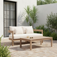 Load image into Gallery viewer, Newport - Water Resistant Fabric 65" Upholstered Outdoor Patio Loveseat
