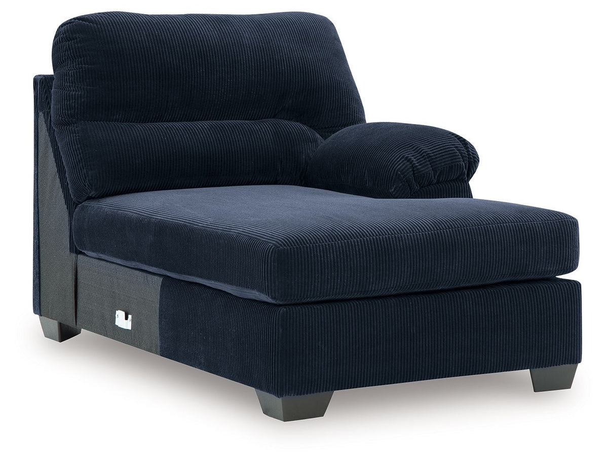 SimpleJoy - RAF Corner Chaise - Navy