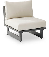 Load image into Gallery viewer, Maldives - Water Resistant Outdoor Patio Armless Chair With Gray Frame
