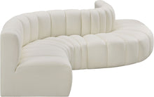 Load image into Gallery viewer, Arc - Faux Leather 6 Piece Curved Modular Sofa
