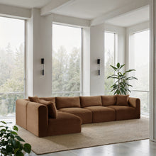 Load image into Gallery viewer, Shaggy - Fabric 5 Piece Modular Sectional
