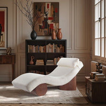 Load image into Gallery viewer, Marcella - Chaise Lounge - Walnut Base
