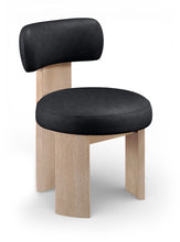 Load image into Gallery viewer, Atelier - Vegan Leather Upholstered Dining Chair (Set of 2) - Painted Natural Frame
