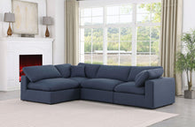 Load image into Gallery viewer, Comfy - 4 Piece Linen Fabric Modular Armless Sectional
