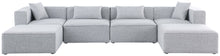 Load image into Gallery viewer, Cube - Linen 6 Piece Modular Double Chaise Sectional

