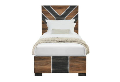 Optimus - Full Bed / Twin Bed Side Rails - Black / Brown