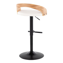 Load image into Gallery viewer, Grotto - Contemporary Adjustable Barstool With Swivel &amp; Straight T Footrest (Set of 2)
